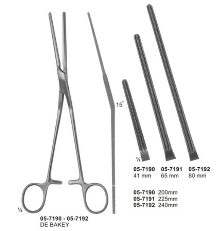 Atraumata Coarctation Clamps , Patent-Ducts Clamps